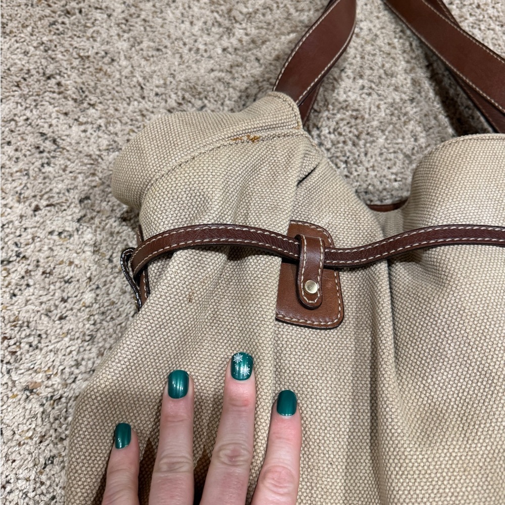 Michael Kors Cream and Brown Shoulder Bag - Picture 7 of 10